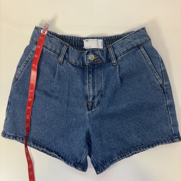 ASOS Denim Shorts Stretch Sz W30 76cm Boho West Country Sailor Beach Vacay Cruis - Picture 5 of 7